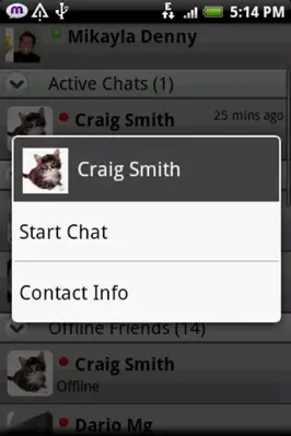 mChat android App screenshot 5